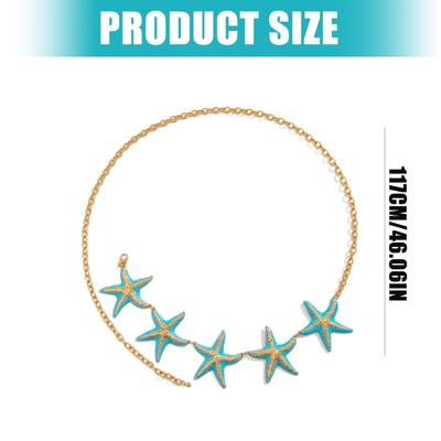 Ozean-Seesterne Design Taillengürtel Bohème-Stil Accessoire Leichtes Langlebiges Material Perfekt Für Sommer-Outfits