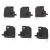 6PCS Motorcycle Brake Light Stop Switch Sensitive Compact Lightweight Black Replacement for Suzuki GY6