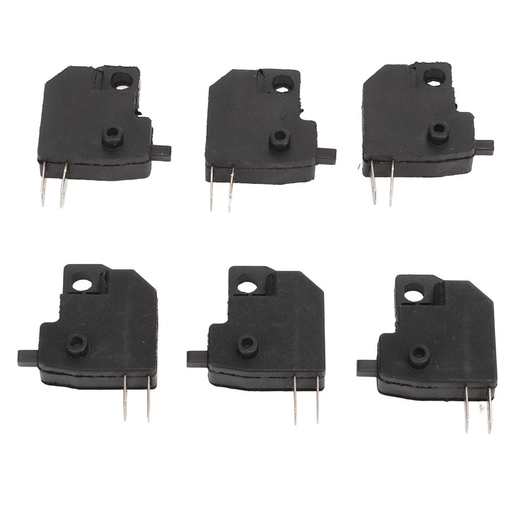 6PCS Motorcycle Brake Light Stop Switch Sensitive Compact Lightweight Black Replacement for Suzuki GY6
