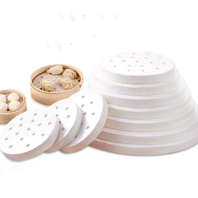 400 Stück runde Dampfpapiere Dampfgarer-Einlagen Luftfritteuse Pergamentpapier-Einlagen Bambusdämpfer Backbleche Dim Sum Matten