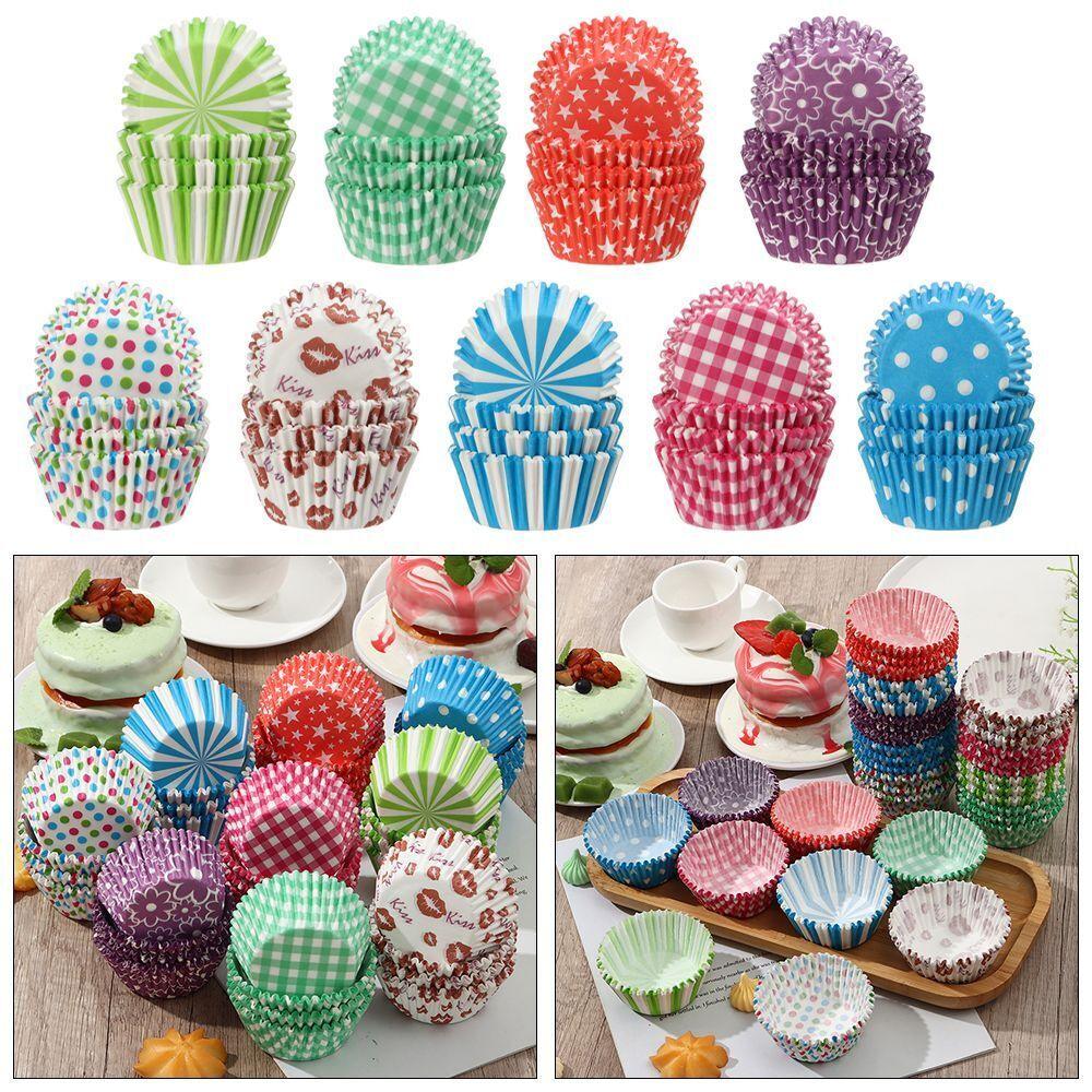 100 *Mini Paper Cake Egg Cake Muffin Cups Baking Molds Pastry Tool