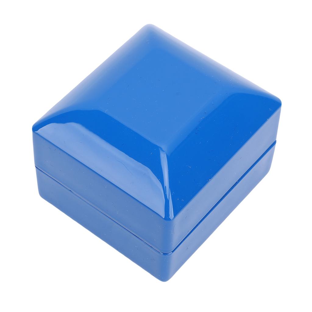 LED   Box Luxury High Gloss Finish Jewelry Display Engagement   Box with Light for Proposal Wedding