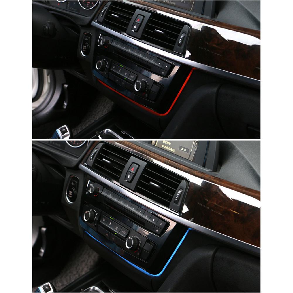 Orange Blue Car Stereo Radio Dash Decor Atmosphere Light For Bmw 3 &4 Series F30