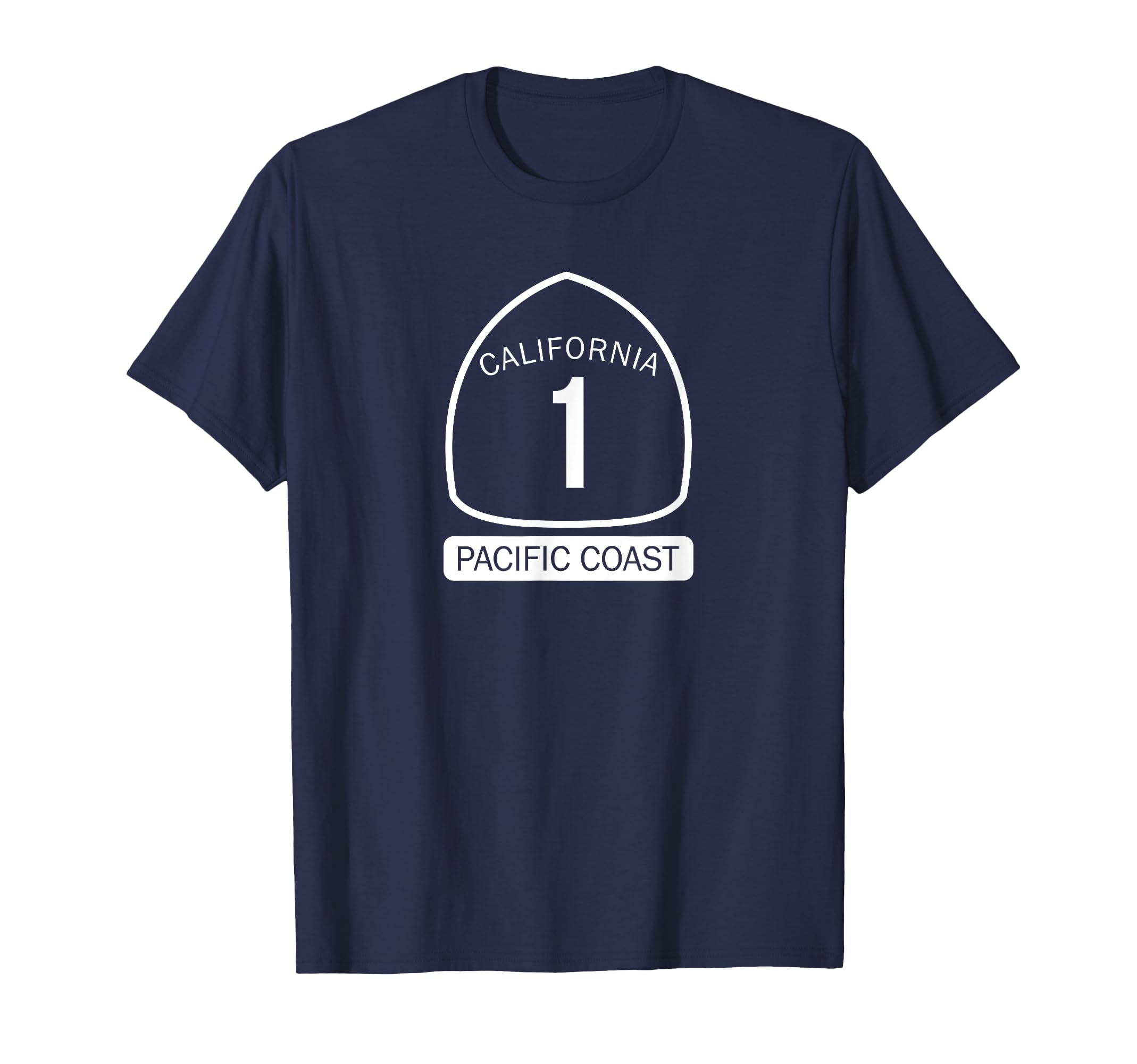 California Pacific Coast Highway 1 T-shirt чёрный