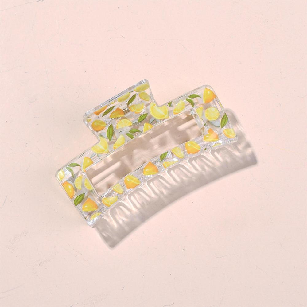 Plastic Shark Clip Cute Fruits Hair Clip Fashion Hairpins  Summer