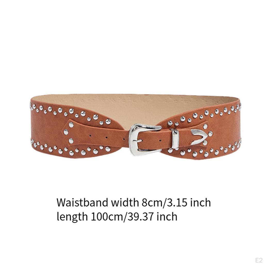 Grommet Belt Jeans Waistband Dresses Accessories Adjustable Punk