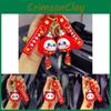 Adorable Daruma Panda Keychain Pendant Cartoon Silicone Car Key Accessory