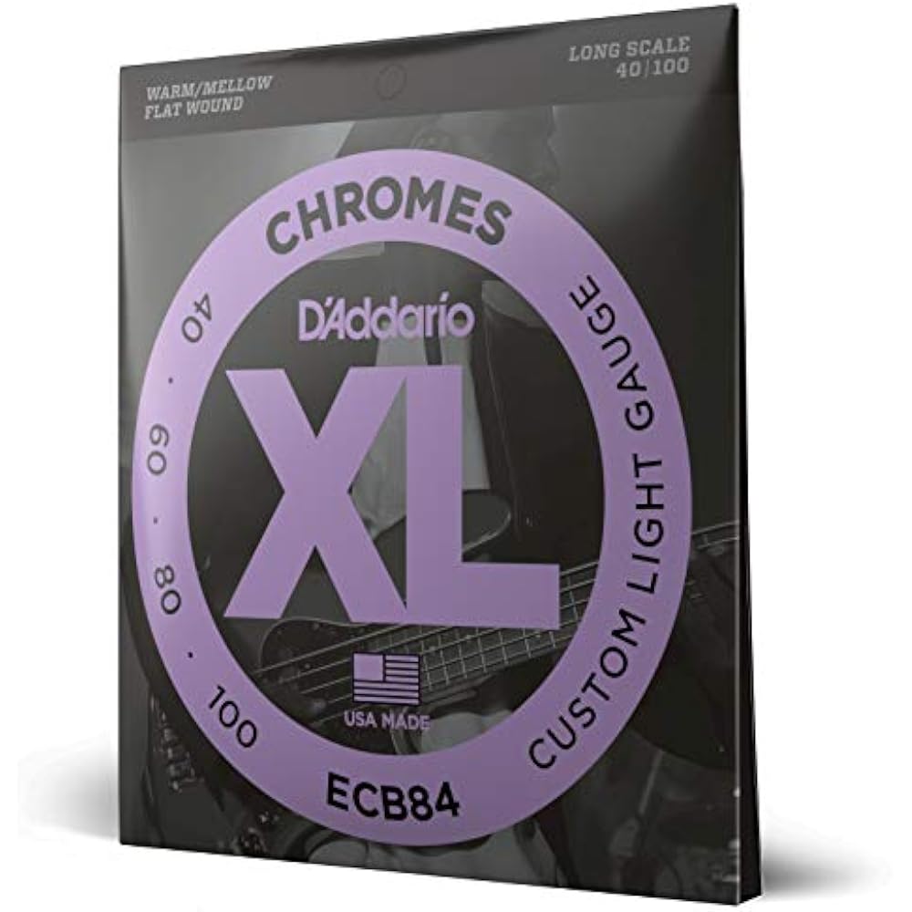 D Addario Daddario Bass String Flatwound Long Scale .040-.100 ECB84 [Domestic Genuine]