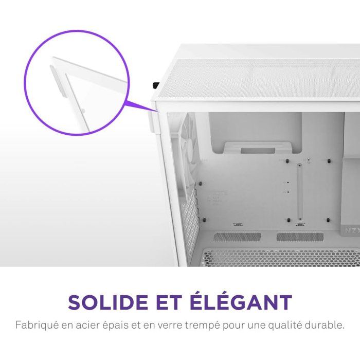 Compact ATX Mid-Tower Case - NZXT - CC-H52FW-01 - H5 Flow - White
