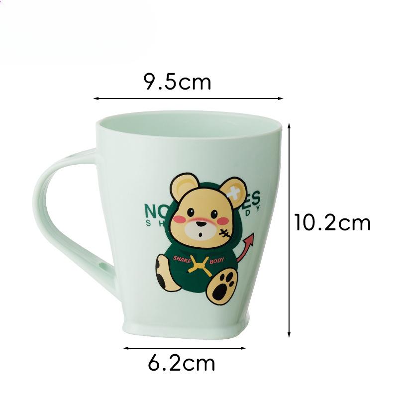 

Home Cute Cartoon Toiletry Cups Baby and Children s Toothpicks Couple Toiletry and Brushing Cups 501-600ml зелений