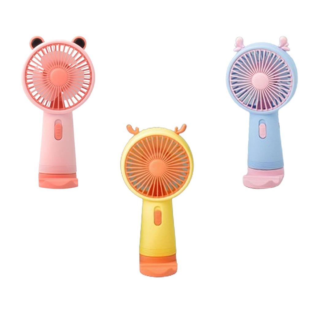 Desktop Fan Random Color Cute Lightweight Handheld Fan for Home Office Party