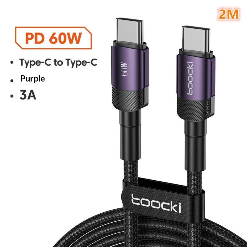 100W Type C to Type C Fast Charging Cable Universal Compatibility High Speed Data Transfer Cord for Phones Laptops Tablets