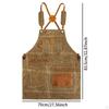 Canvas Apron Gardening Cross Back Multipurpose Woodworking Shop Tool for Gardeners