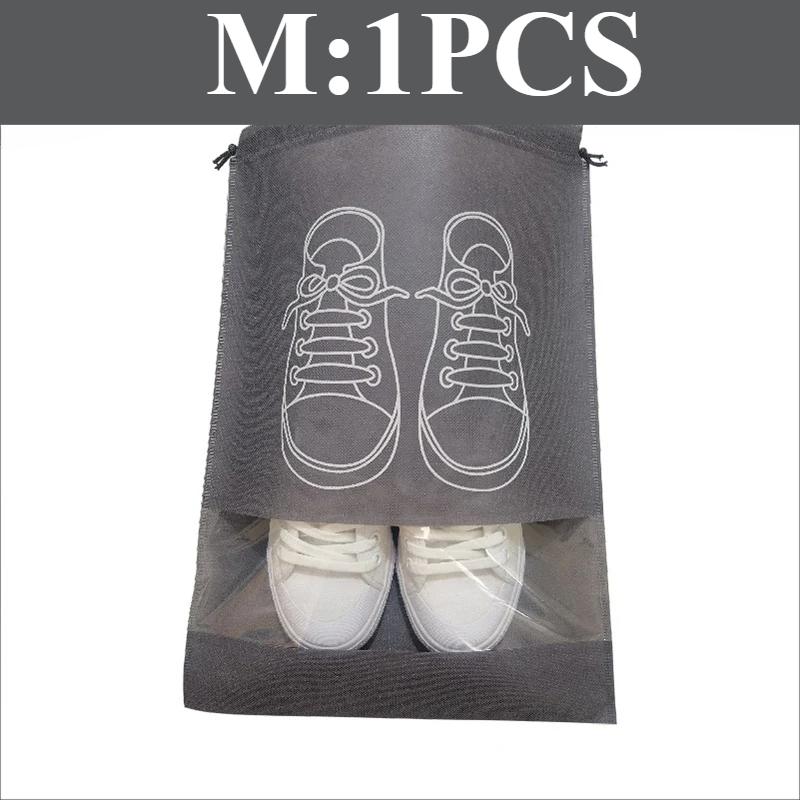 

Нетканая сумка для обуви, водонепроницаемая пылезащитная дорожная сумка, переносная сумка-тоут со шнурком для хранения обуви, органайзер для обуви 2024 M:1PCS