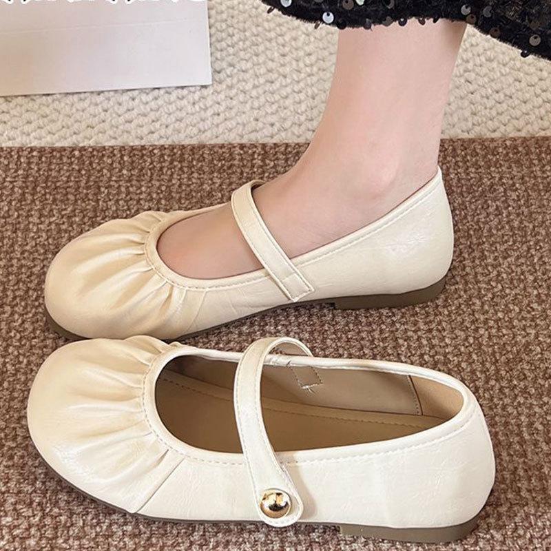 

Brand broken code clearance first layer cowhide women s shoes soft sole not tired feet single shoes Mary Jane shoes inner heightening shoes slippers 39