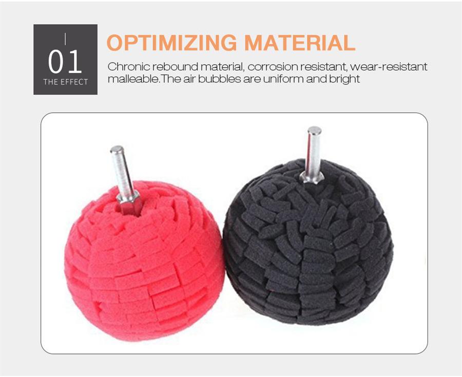 Automotive Motorcycle Care & Detailing Buffing Ball Finishing Buff Polishing Pad