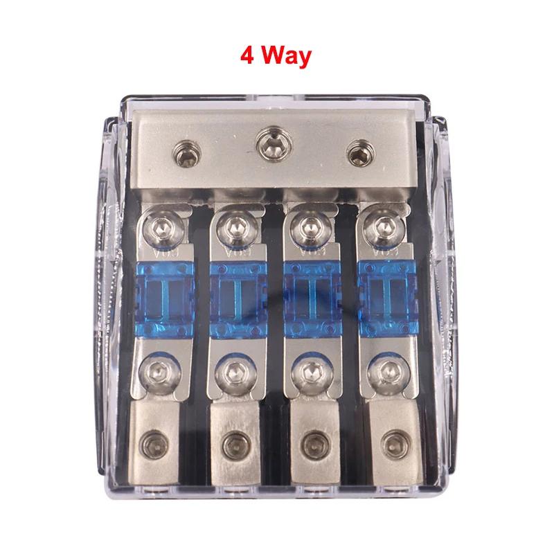 Zinc Alloy Nickel Plating Mini Fuse Holder Stereo Audio AFS Fuse Holder Power Distribution Block Fuse Box Car Audio Modification