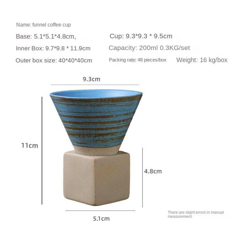 Rough Pottery Mug Creative Cup Ins Style Cup Ceramic Retro Coffee Cup Milk Tea Drink Cups Includes Base