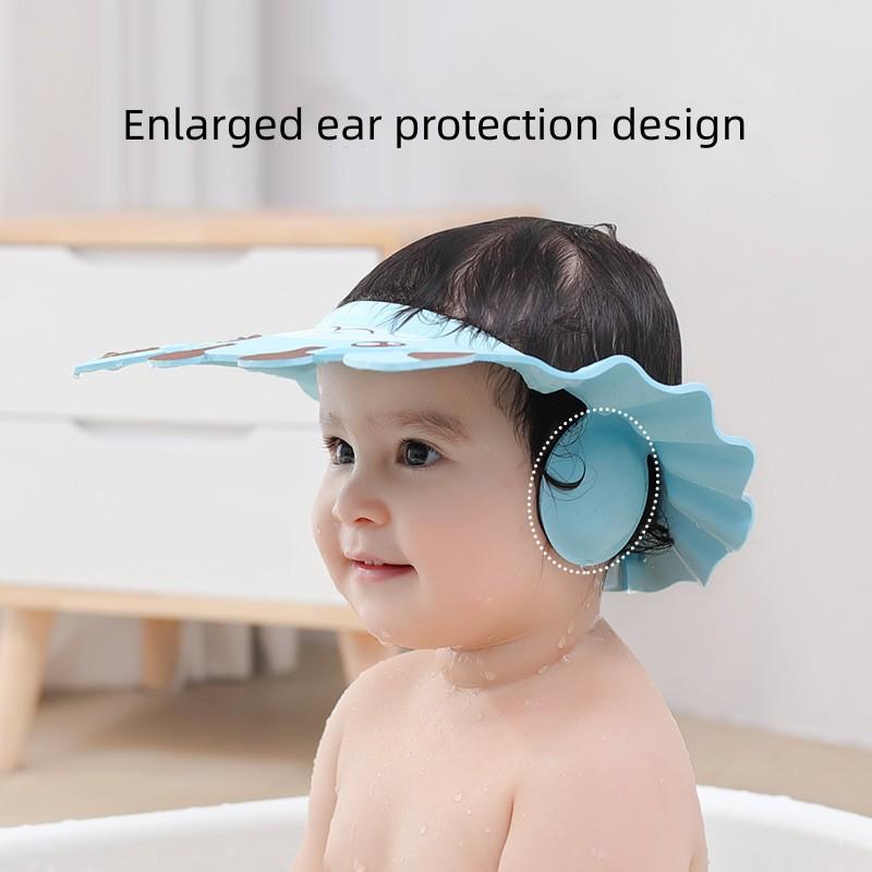 Buy Infant/Toddler Adjustable EVA Ear Guard Shampoo Hat at affordable prices — free shipping