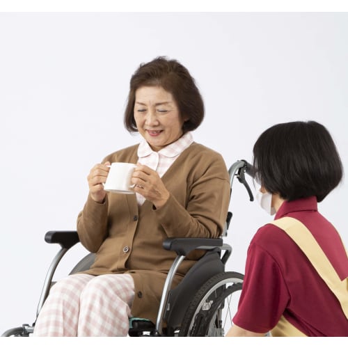 Lcup2 (Lcup Two) Made in Japan, Easy to Drink, Spill-Free L Cup, White, 11.4 x 12.1 cm