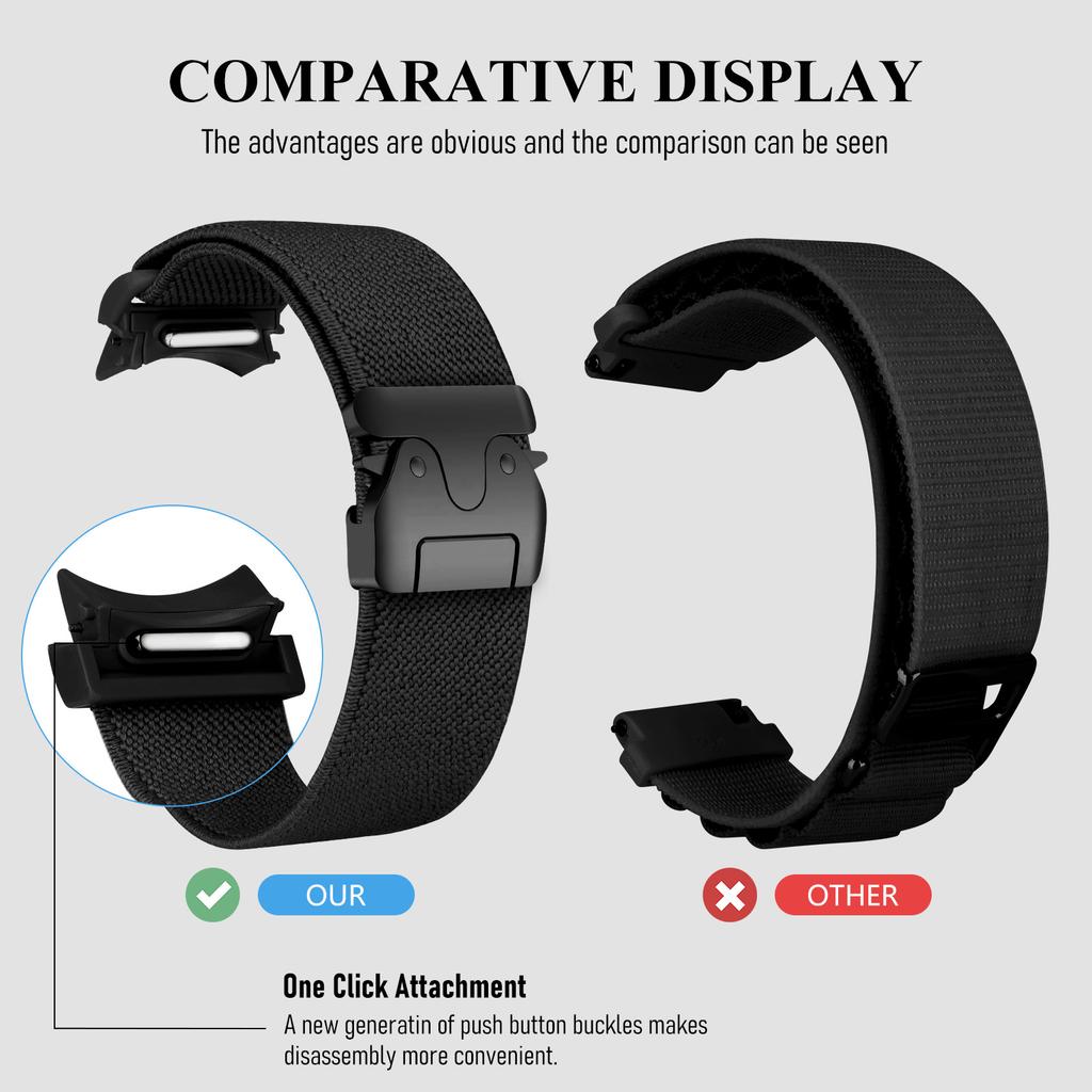 Parachute Strap for Samsung Galaxy Watch 7/FE/5 Pro/6/4/5 40mm 44mm 45mm correa No gaps Bracelet Watch6 4 Classic 43mm 47mm band