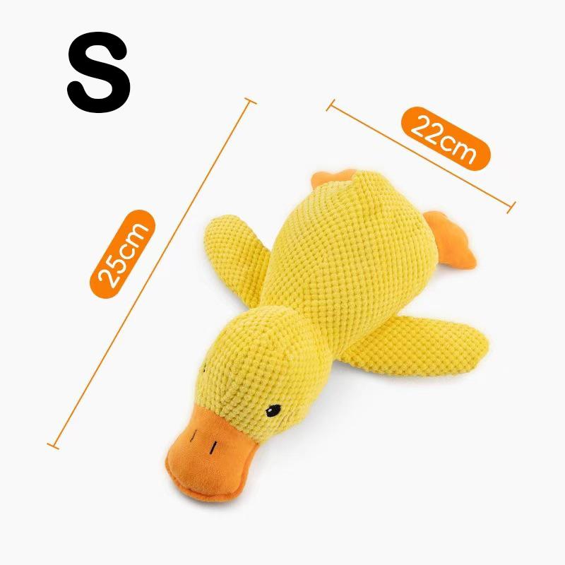 Gele Eend Hond Pluche Speelgoed Tandenknarsend Kauwspeelgoed Bijtbestendig Puppy Zelf Speelgoed Verlicht Verveling Interactief Huisdier Speelgoed voor Kleine Honden