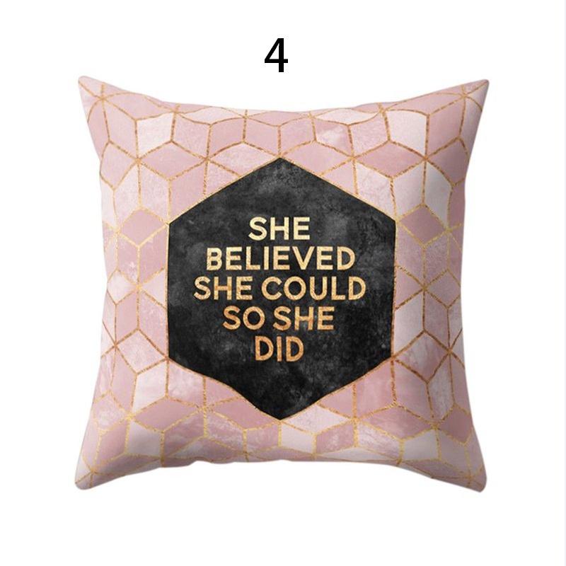 Modern Minimalist Geometric Pattern Pillowcase With Premium Quality Peach Cloth Material