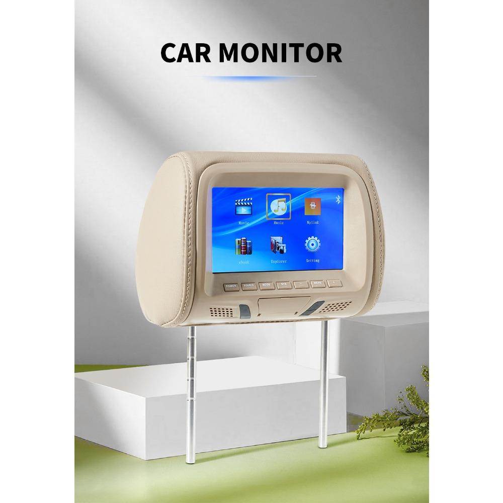 7Inch Touch Screen Car Headrest Monitor MP5 Player Pillow Monitor Car Video Players