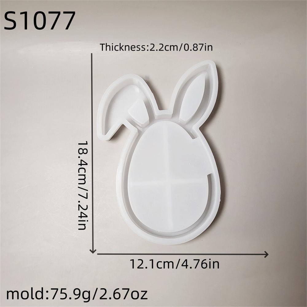 Easter Bunny Projection Combination Silicone Molds DIY Rabbits Plaster Cement Resin Soap Making Mold Crafts Home Decor Ornament