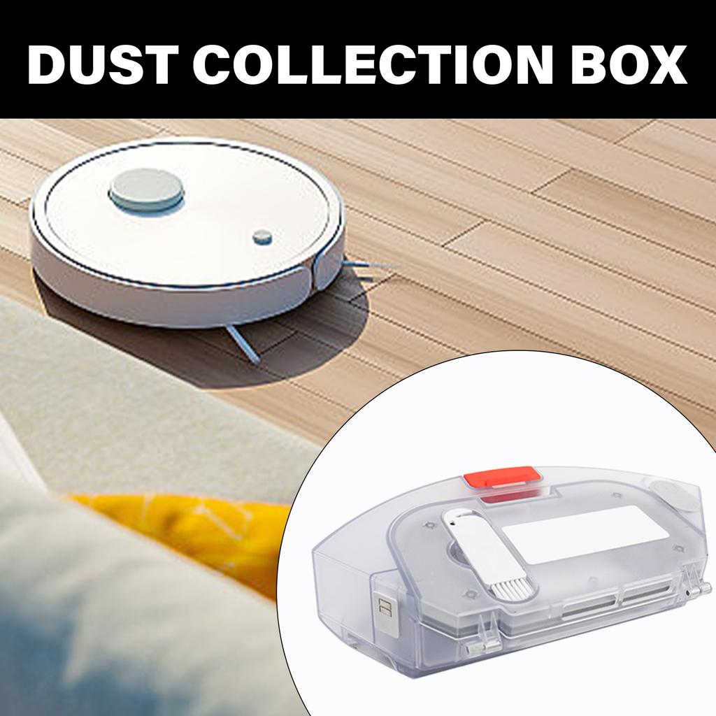 Dust Box Collector Dust Container Dust Collector Efficient Cleanings Replacement Dust Box Suitable for Robot Vacuum