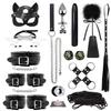 Sex Games Whip Gag Nipple Clamps Sex Toys For Couples Exotic Accessories Sexy Leather BDSM Kits Plush Sex Bondage Set Handcuffs