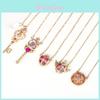 Card Captor Sakura Sailor Moon Necklace With Artificial Gemstone Accents For Anime Fans