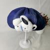 Hat female new denim beret summer versatile fashion puppy painter cloud hat showing face small spring and autumn