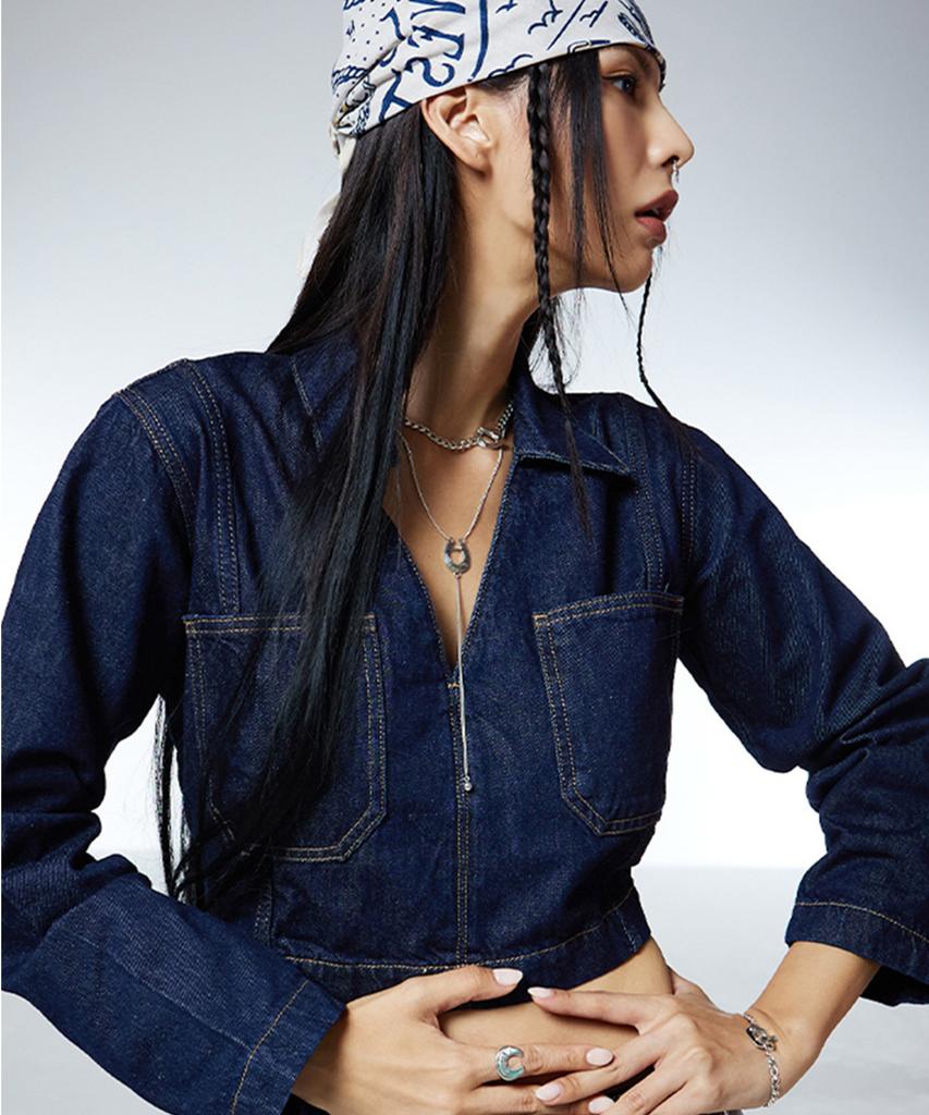 Nimbus Horseshoe Drop Ball Y Chain Necklace