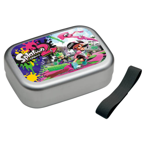 Skater Children's Aluminum Lunch Box, 370ml, Splatoon 2 Design, Boys, Made in Japan, ALB5NV-A