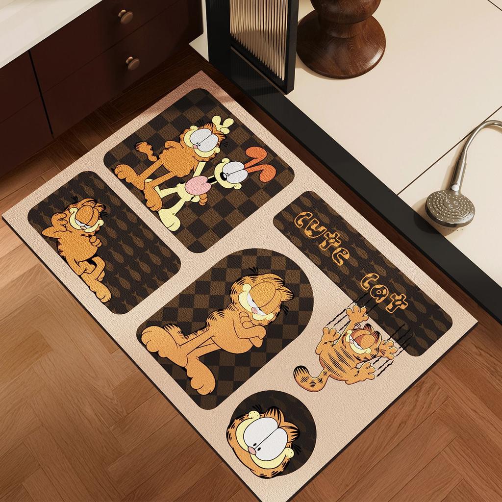 Medieval Style Soft Diatom Mud Floor Mat Bathroom Floor Mat Toilet Household Water-Absorbing Quick-Drying Dirt-Resistant Non-Slip Mat