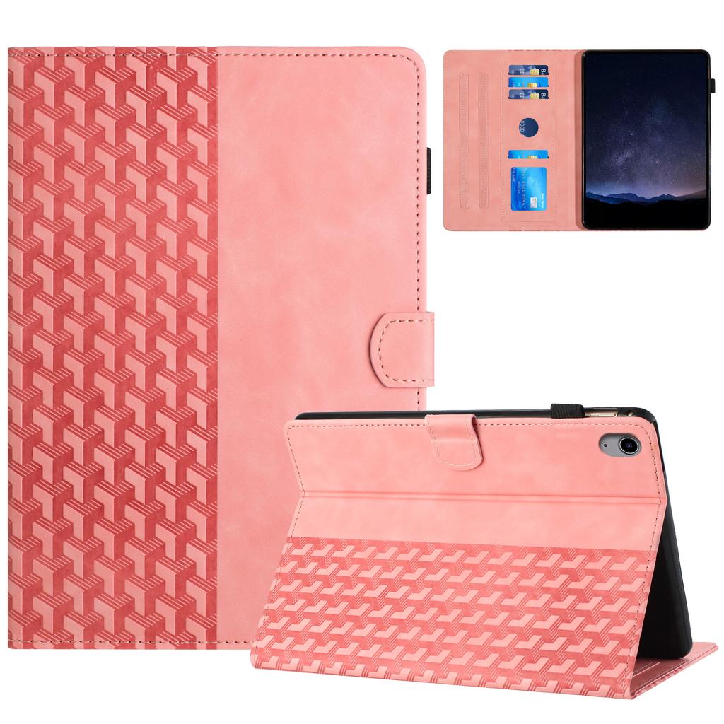For iPad (2025)/10.9 (2022) Cover Imprinted Shockproof PU Leather Tablet Case with Card Slots