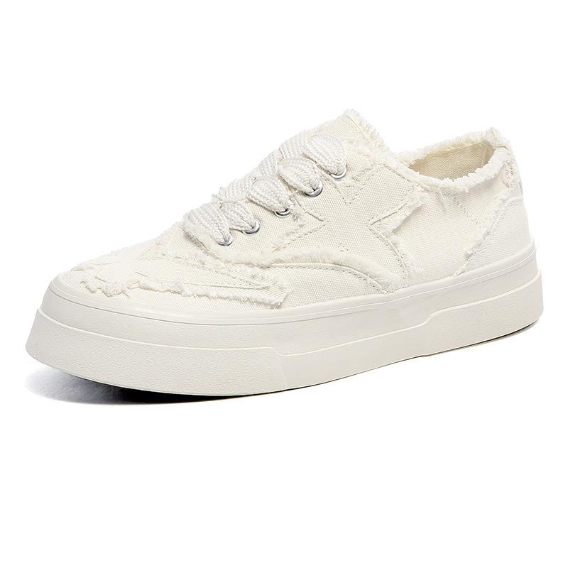 

Осенние универсальные дышащие парусиновые туфли, мужские новые студенческие универсальные нишевые белые туфли, модная обувь 1197 44 бежевый