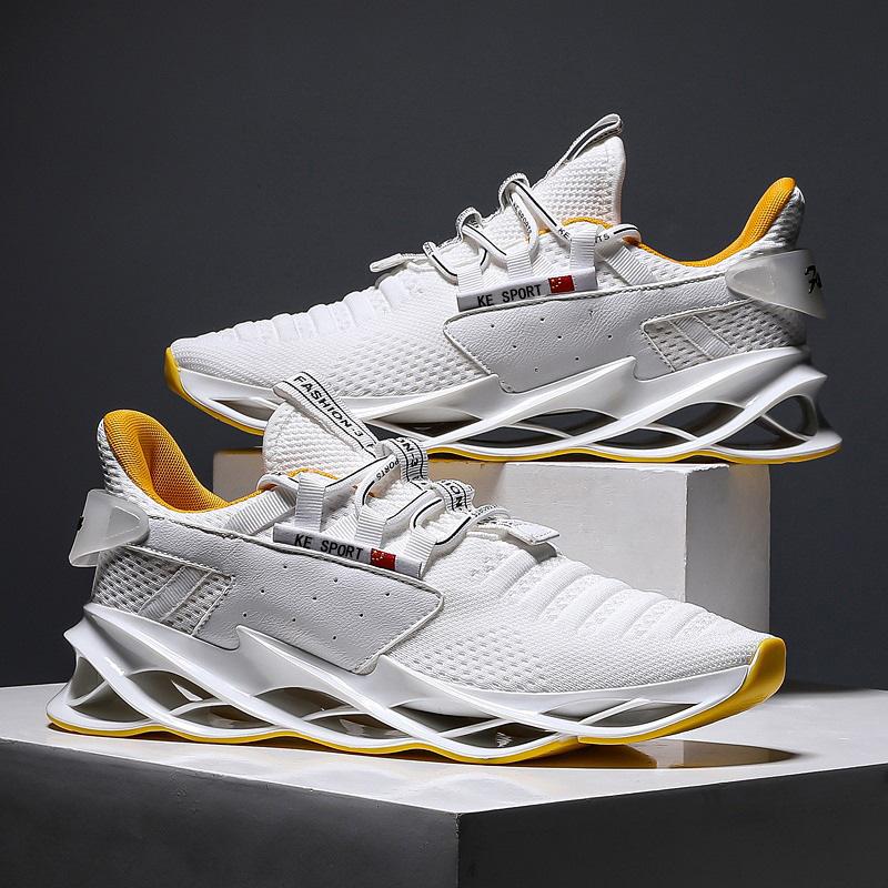 Large size casual shoes blade sole men's sports fashion platform men's shoes outdoor running shoes single shoes