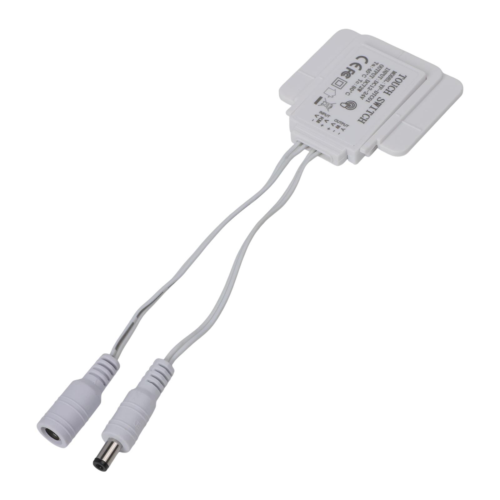 Touch Sensor Switch 12V 5A 60W LED Smart One-button Mirror Light Switch Touch Dimmer Switch For Bathroom Mirror Backlight Decor