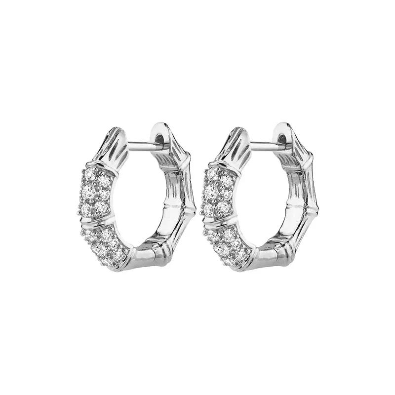 Gold color Hoop Earrings For Women Fashion CZ Zircon Piercing Women's Stud Dangle Earrings 2022 Jewelry Wholesale