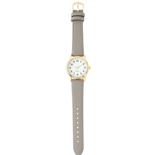 

Fieldwork Women s Analog Watch with Leather Strap, Gray, Salon Size PP004-2