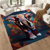 Colorful Elephant Artwork Floor Mats for Living Room, Bedroom and Room Decoration Are Suitable for Gifts.