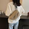 Corduroy Chest Bag Women's Underarm Bag Shoulder Bag Commuter Crossbody Bag