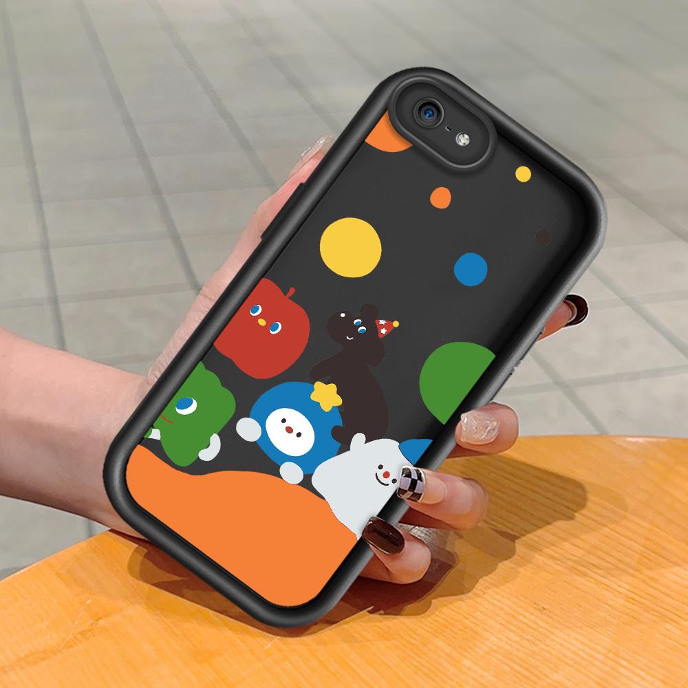 Soft Silicone Square Ladder Printing Pattern Phone Casing Full Cover Camera Shockproof Protection Rubber Case for iPhone Infinix Tecno OnePlus