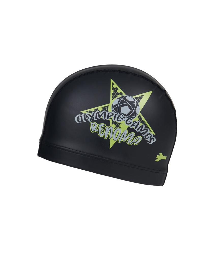 Lenomasuyeongbog Supplies Kids' Soccer Pu Swim Cap Black Ro-Rc2E053-Bk