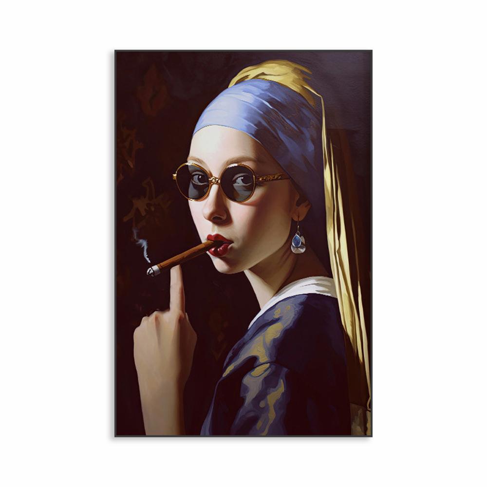 Rococo Art Poster Baroque Classical Oil Painting Print Portrait Altered Art Canvas Painting Retro Gallery Rococo Kitchen Decor