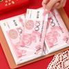 With Password Lock 100 Envelopes Money Saving Challenge Lucky Money PU Money Collection Book Reusable Large Capacity