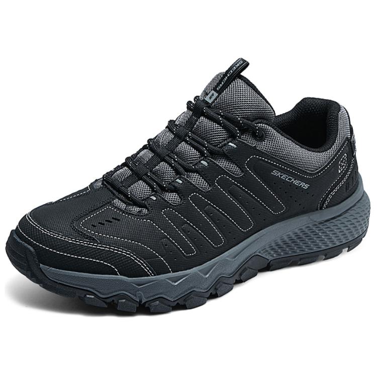 Skechers Comfortable Versatile Shock Absorbing Breathable Low Top Running Shoes Men sneakers Black 237615-BKCC
