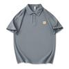 Summer Thin Short-sleeved POLO Shirt Men's Solid Color T-shirt Men's Lapel Thin Short T-top